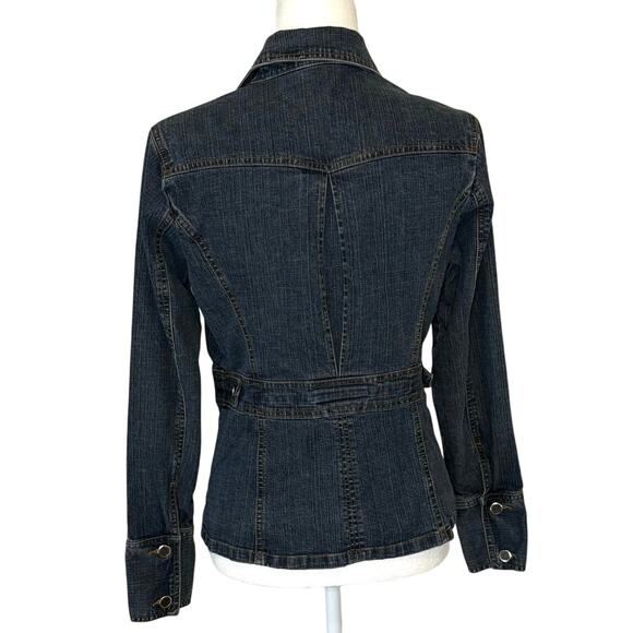 Vintage High Sierra Y2K Fitted Denim Jacket Women’s S Blue - Picture 4 of 13